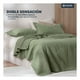 thumbnail image 3 of Edredón Ligero Reversible Pinsonic Velvet Esquimal Colcha Doble Vista (Individual, Verde), 3 of 8