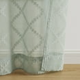 thumbnail image 4 of Mainstays Textured Clip Sheer Curtain Panels, Set of 4, Soft Sea, 28"W x 84"L, 4 of 5