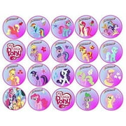 20 My Little Pony Edible Image 2 inches Cookie or Cupcake Toppers ABPID07926
