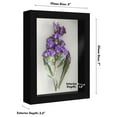 thumbnail image 6 of Americanflat 5x7 Shadow Box Frame with Shatter-Resistant Glass Silhouette Collection Small Display - Black, 6 of 8