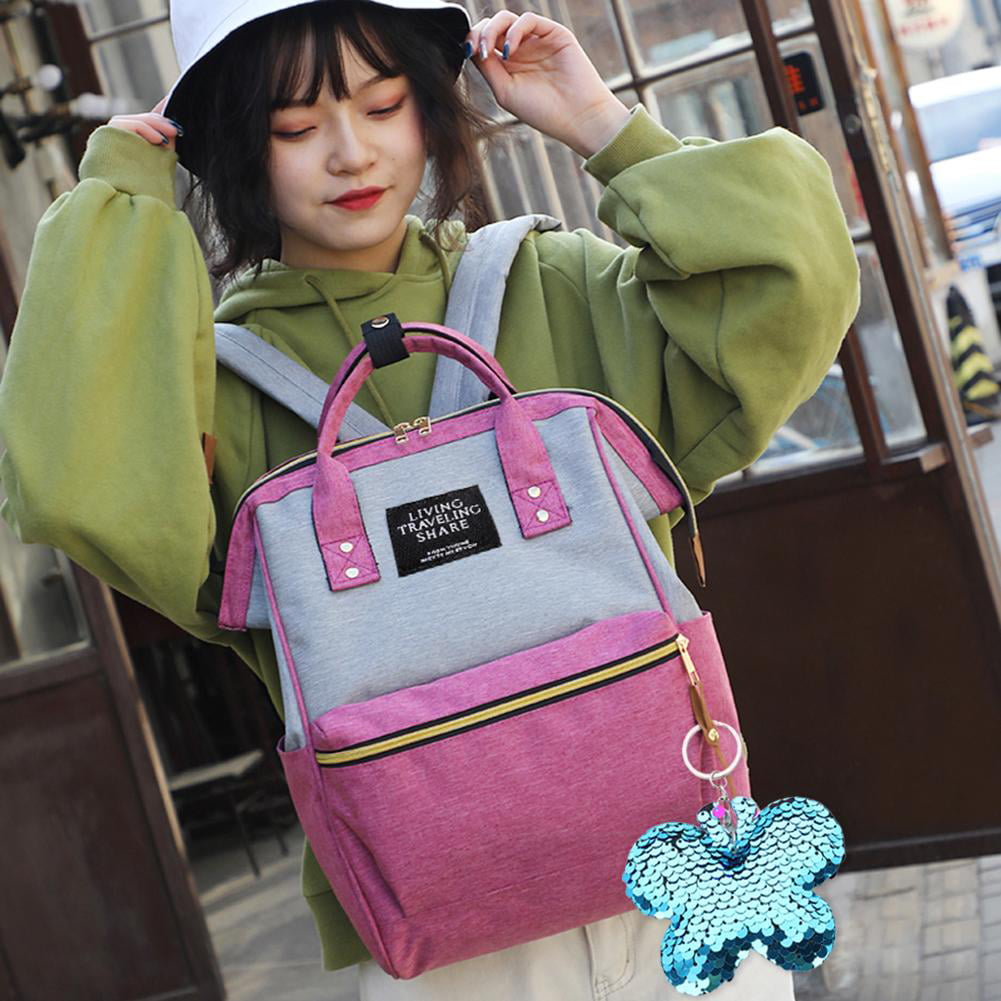 Fashion Femael Keychain Glitter ButterflyHandbag Pendant Key Bags Accessories 6A 