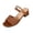 Womens Casual Shoes # Brown, variant on Samdudou Dress Shoes for Women Open Toe Slide Sandals Low Block Heel Two Strap Design Textured Wide Instep Band and Thin Metallic Accent Ankle Slip On Footwear