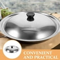 thumbnail image 2 of OULII 24cm Universal Lid for Pots and Pans Stainless Steel Frying Pan Cover with Knob Replacement for Cast Iron Skillets, 2 of 6