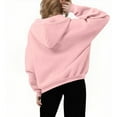 thumbnail image 5 of Chiccall Hoodies for Women Zip Up Long Sleeve Jacket Oversized Fall Winter Sweatshirts Tops with Pocket Pink L, 5 of 8