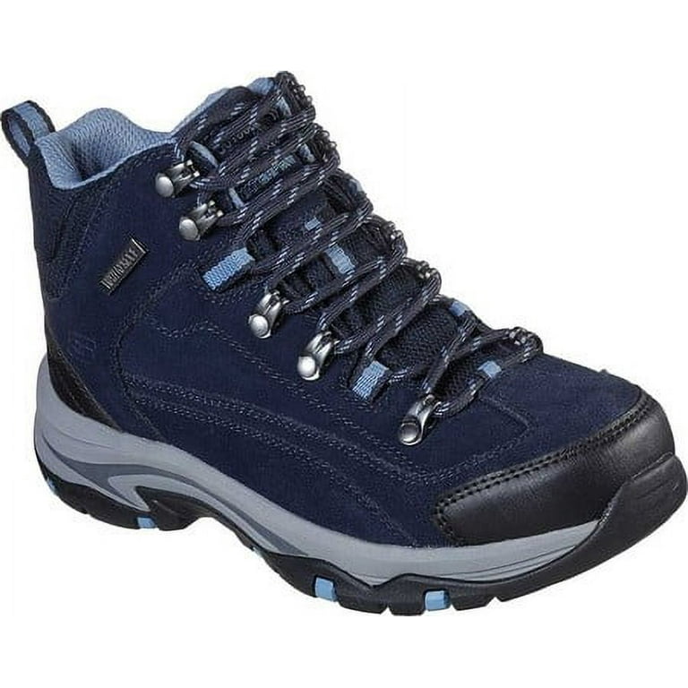 Skechers boots blue sale