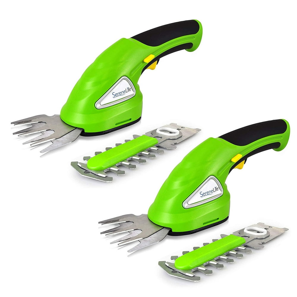 SereneLife Rechargeable Electric Cordless Grass Clipper & Hedge Trimmer