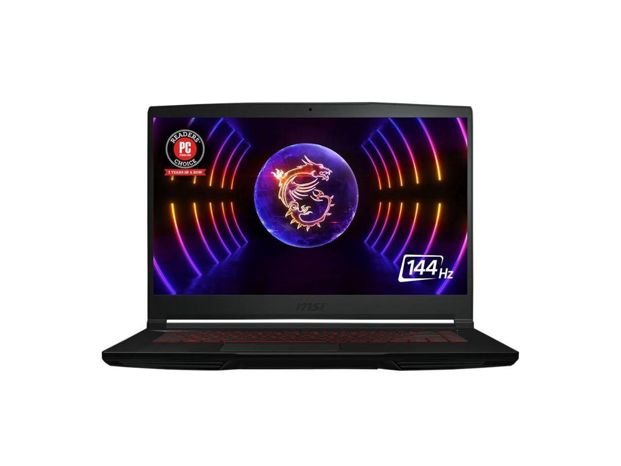 MSI Thin GF63 15.6" Gaming Notebook FHD 144Hz Intel Core i5-12450H 8GB RAM 512GB SSD NVIDIA GeForce RTX 2050 4GB Black - 15.6" FHD Display - In-Plane Switching Technology - Intel Core i5-124