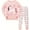Pink unicorn, variant on WIBACKER 3-8T Toddlr and Little Girls' Long Sleeve Top and Pants Snug Fit 100% Cotton 2 Piece Pajama Set - Flamingo