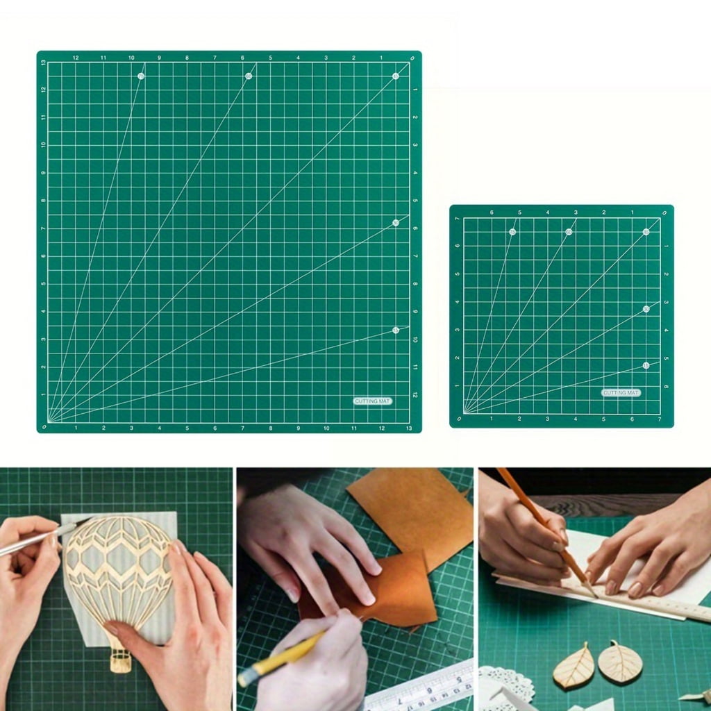 CIYISON Multipurpose Cutting Mat Double Sided Craft Cutting Mat Gridded Rotating Cutting Board Mat for Sewing, Quilting Project