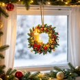 thumbnail image 2 of Fllostpr Christmas Diamond DIY Wreath Pendant Handmade 5.7x5.7" Acrylic Stickers Decor for Window Foliage Home Styling, 2 of 8