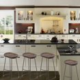 thumbnail image 1 of Banji Stool, Solid Wood Stool, Walnut Backless Stool - Set 4, 1 of 4
