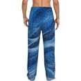 thumbnail image 3 of Picia Sparkling With Blue Mens Soft Woven Cotton Elastic Waistband Sleep Pajama Pant Lounge Sleep Pant With Pockets And Drawstring-XX-Large, 3 of 9