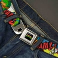 thumbnail image 2 of Classic Tmnt Logo Fcg 1.0" Chrome Classic Tmnt Action Poses Action Bubbles Web Belt 1.0" Wide, 2 of 2
