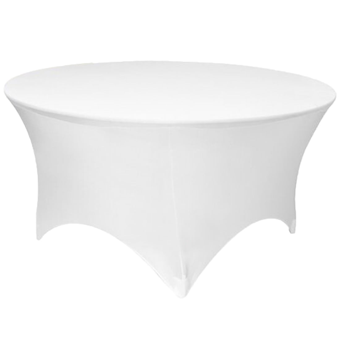 Gowinex White 6 Ft Round Spandex, Spandex Round Table Covers 6ft