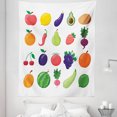 thumbnail image 1 of Fruits and Vegetables Tapestry, Symmetrically Aligned Various Diet Nutrition Tasty and Colorful, Fabric Wall Hanging Decor for Bedroom Living Room Dorm, 5 Sizes, Multicolor, by Ambesonne, 1 of 1