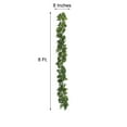 thumbnail image 3 of Efavormart 8ft | Green UV Protected Artificial Silk Ivy Leaf Garland Vine, Outdoor/Indoor, 3 of 11