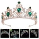 thumbnail image 4 of KAKOWELY Corona de novia Tiara nupcial de boda Corona de diamantes de imitación Tiara de diamantes de imitación Tocado de fiesta, 4 of 5