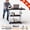 Black-Enhanced Version, variant on Adjustable Height Standing Desk-Storage rack and wood/ metal frame, space-saving mobile workstation for office, bedside, dorm, small space - easy to assemble (no tools required), white/ mixed colors