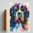 thumbnail image 2 of Tibetan Mastiff Dog Poster Wall Art for Bedroom Living Room Funny Graffiti Dog Picture Cool Dog Decor Wall Art, 2 of 6