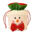 1Pcs Christmas Kids Candy Bags Pouch Santa Snowmen Xmas Bag Children