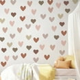 thumbnail image 3 of CCOCC 6Pcs Wall Paper,Romantic Heart Elements Wall Stickers,Odorless PVC Bedroom Wall Decor,20x30cm,Style2, 3 of 4