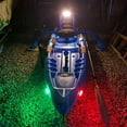 thumbnail image 4 of Boat Navigation LED Lighting Kit - 4 Pieces Green Red High Bright 6-LED Boat Bow Stern Light Waterproof Port Starboard Light for Sailboat, Pontoon Boat & Kayak, 4 of 6