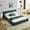 Blue-Green + Chenille + Foam, variant on Queen Size Upholstered Bed Frame with Thick Fabric, Chenille Fabric Grounded Queen Size Platform Bed with Headboard and Solid Frame. No Box Spring Needed, PINK