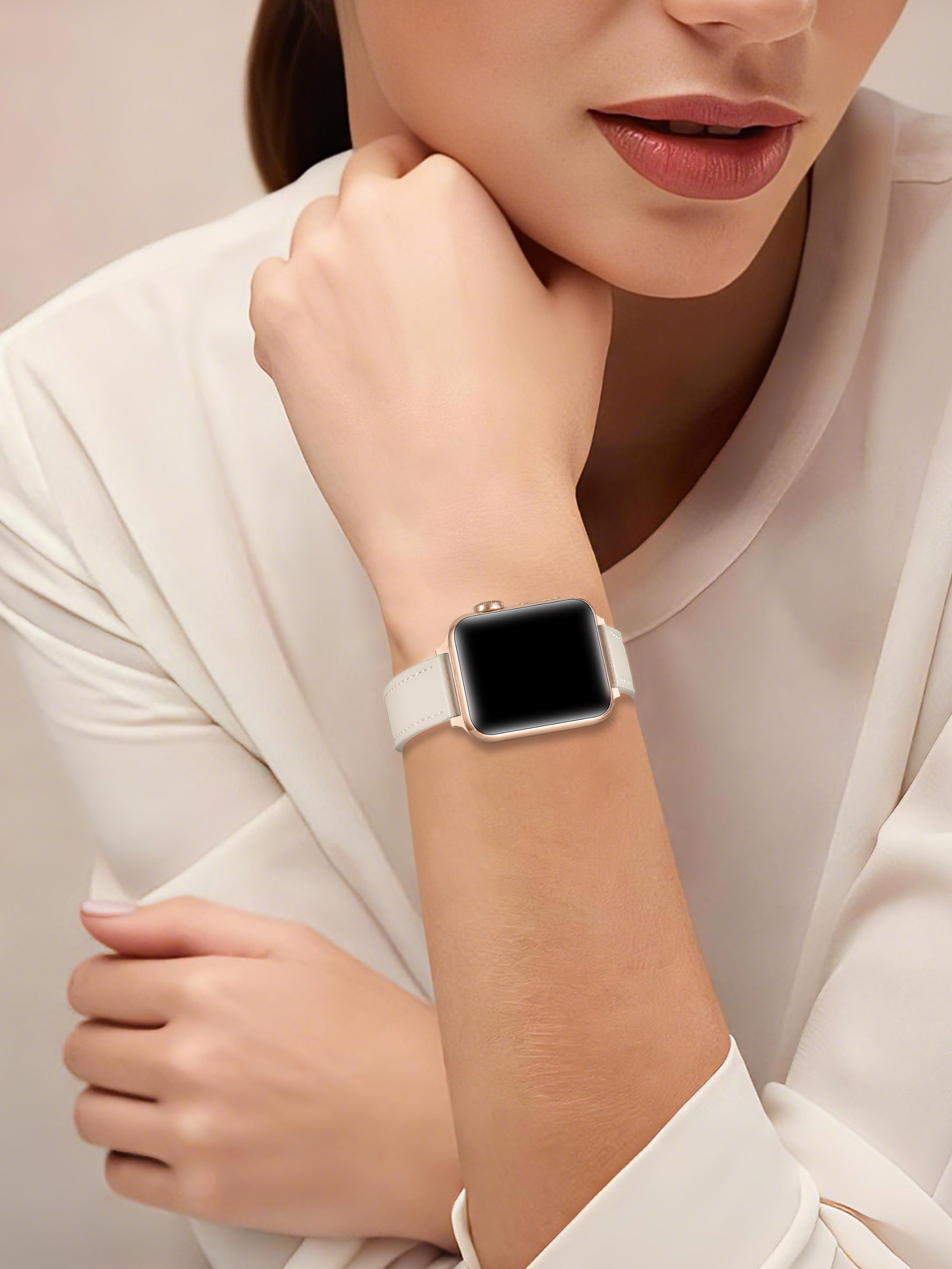 Carmen Faux Leather Band for Apple Watch