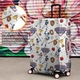 thumbnail image 3 of White Baseball Fun Club Pattern Luggage Cover Fashion Suitcase Cover Baggage Covers Fit 25-28 Inch Luggage (Go Travel), 3 of 4