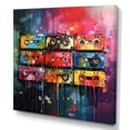 thumbnail image 2 of Designart "Tangled Tunes Cassette Tapes III" Music Canvas Print, 2 of 5