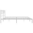 thumbnail image 4 of vidaXL Metal Bed Frame with Headboard White 183x213 cm, 4 of 5