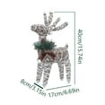 thumbnail image 3 of GiLiling Glowing Reindeer Decoration with Warm White LED Illumination​​ | Light-Up Figurine for Christmas Tree Displays, Home Tabletop Arrangements, and Store Window Scenes, 3 of 8