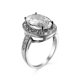 thumbnail image 1 of Anillo de Plata de Ley 925 con piedra de circón de 1 quilate para mujer, sortija de boda con mosaico azul AAA, solitario, promesa de amor, 1 of 2