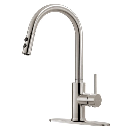 Rulia Grifo De La Cocina Grifo Del Fregadero De La Cocina Grifo Del Fregadero Grifos De Cocina Extraíbles Grifo De La Cocina De La Barra Acero Inoxidable De Níquel Cepillado Rb1018