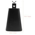 thumbnail image 2 of Miangastore Cowbell Instrument Percussion Black Plastic 1 Set 7.7x4.5in, 2 of 8