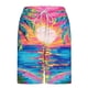 thumbnail image 4 of Ceisia Men's Tropical Sunset Print Beach Shorts with Quick Dry Stretch Fabric and Anti-Exposure Liner Multicolor M Gifts, 4 of 6