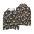 thumbnail image 6 of Bingfone Flower Butterfly Men's Drawstring Hoodie Long Sleeve Pocket Sweatshirts-X-Large, 6 of 6