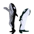 thumbnail image 6 of Skymirror Sleeping Bag Cartoon Whale Shape Soft Flannel Camping Family Outings And Sleepover Wearable Blanket Adult Children Cosplay Onesie Hoodie, 6 of 8