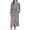 Gray, variant on VANLOFE Unisex Warm Pajamas Household Clothes Solid Bathrobe Lengthened Night-robe Man's Nightgown Casual Robes Pink Robes Sleepwear for Woman M