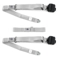 thumbnail image 1 of Chevy Impala 1961-1964 Standard 3 Point Gray & Grey Retractable Bench Seat Belt Kit - 3 Belts, 1 of 1