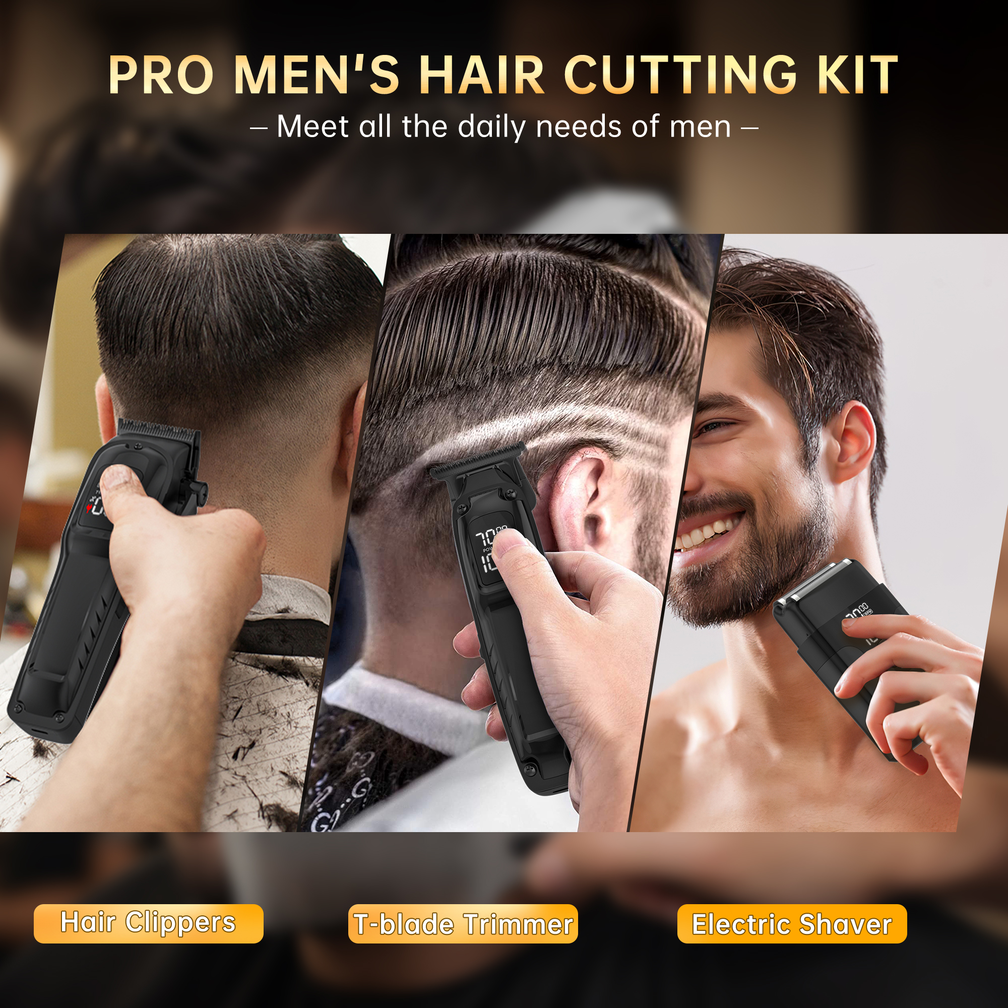 Cshidworld Professional Hair Clipper Set 3-in-1 photo 6