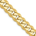 thumbnail image 2 of 14K Yellow Gold 9.5mm Beveled Curb Chain Necklace, 2 of 3