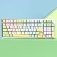 thumbnail image 1 of Teclado mecánico de 99 teclas Junta de intercambio en caliente Teclado de jugador para computadora portátil de escritorio PC, 1 of 7