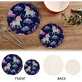 thumbnail image 4 of Coolnut Cute Unicorns and Clouds Trivets Pot Holders Set of 2 Potholders for Kitchens Pure Cotton Thread Weave Trivets,Hot Pads for Kitchens,Coasters,Placemats,Spoon Rest for Cooking Home Decor, 4 of 7
