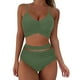 thumbnail image 2 of Augper Fashion Women's Sleeveless Solid Bikini Set Swimsuit Push-Up Padded Swimwear Swimsuit Beachwear, 2 of 5