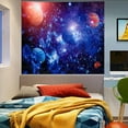 thumbnail image 4 of Gojian Galaxy Tapestry for Bedroom Aesthetic Space Blue Night Starry Sky Stars Universe Tapestry Mysterious Nebula Wall Hanging Backdrop Room Decor for Bedroom Living Room, 4 of 6