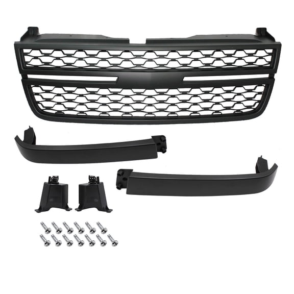 New Front Mesh Grille Grill Fits 2005-2007 Chevrolet Silverado 1500 2500HD 3500