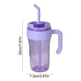 thumbnail image 3 of Ovzne Scald-Proof Plastic Water Cup - 20X7.3X7.3Cm Large Capacity 920Ml, Heat-Proof, Drop-Proof, With Built-In Straw, Leak-Proof, Portable For Ice Drinks, Hot Water, 3 of 6