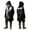 #003 Black, variant on Kids Coat And Cape For Boys – Cozy Long Jacket With For Everyday Adventure Boys Winter Jackets Size 6-7