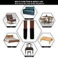 thumbnail image 7 of 24 PCs Knitted Chair Leg Protectors for Hardwood Floors, Double Thickness Built-in Silicone Non-slip with Felt Bottom High Elastic Furniture Feet Socks Caps Covers Pads Scratching & Reduce Noise,Black, 7 of 7